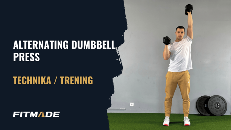 Alternating dumbbell press