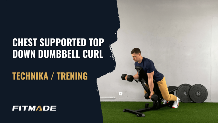 Chest supported top down dumbbell curl