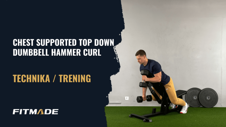 Chest supported top down dumbbell hammer curl