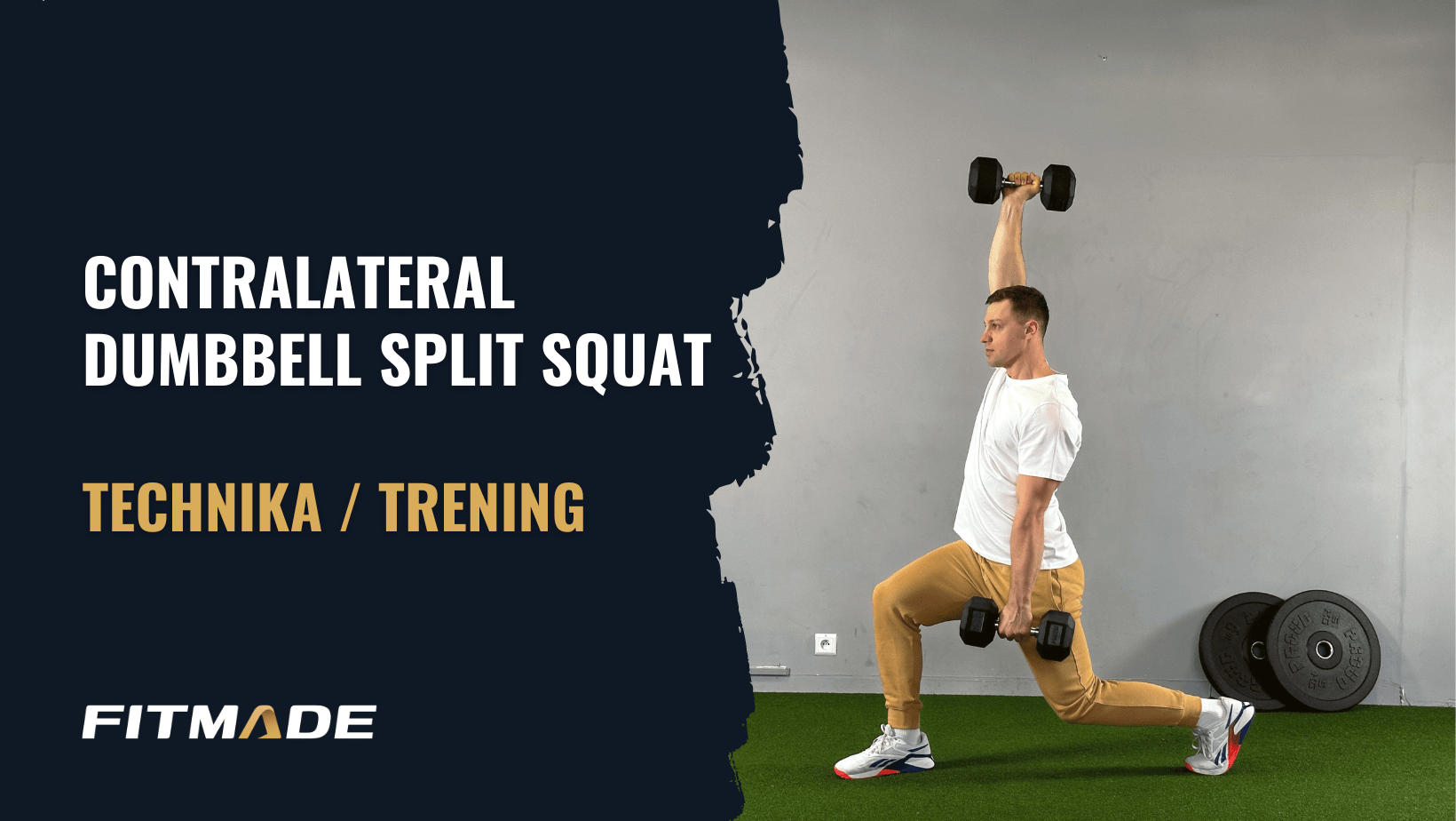 Contralateral dumbbell split squat