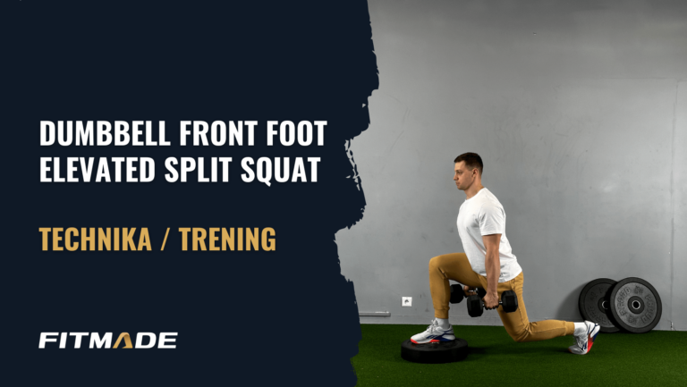 Dumbbell front foot elevated split squat