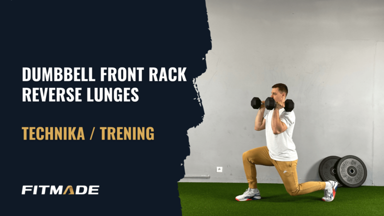 Dumbbell front rack reverse lunges