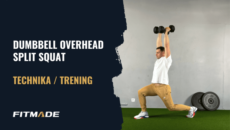 Dumbbell overhead split squat