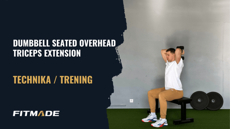 Dumbbell seated overhead triceps extension