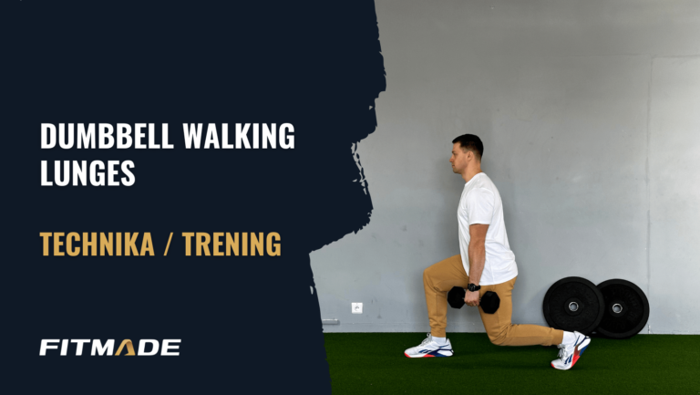 Dumbbell walking lunges