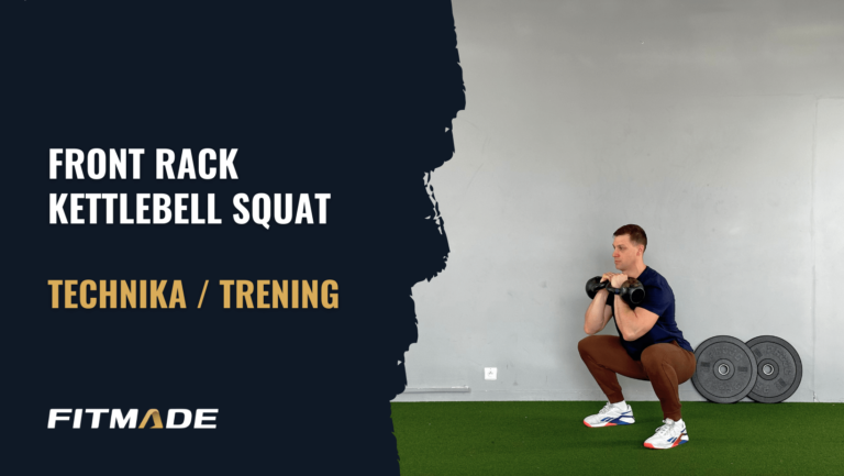 Front rack kettlebell squat