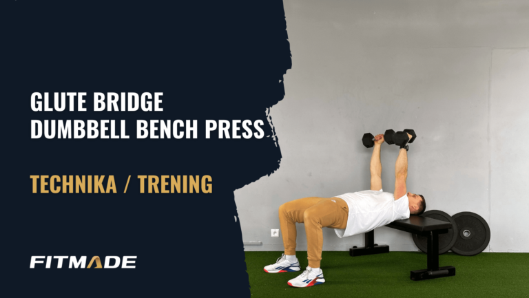 Glute bridge dumbbell bench press