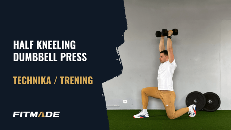 Half kneeling dumbbell press