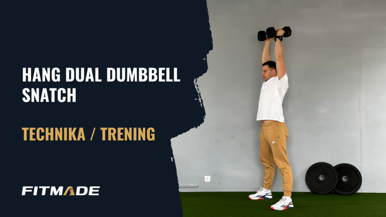 Hang dual dumbbell snatch