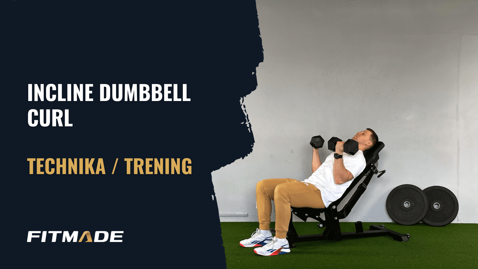 Incline dumbbell curl