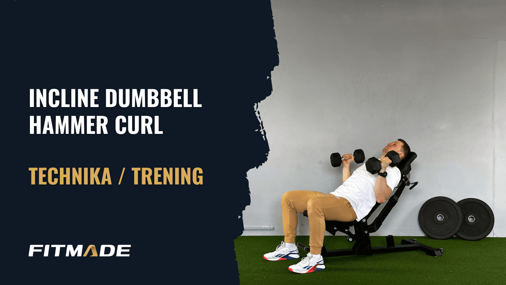 Incline dumbbell hammer curl