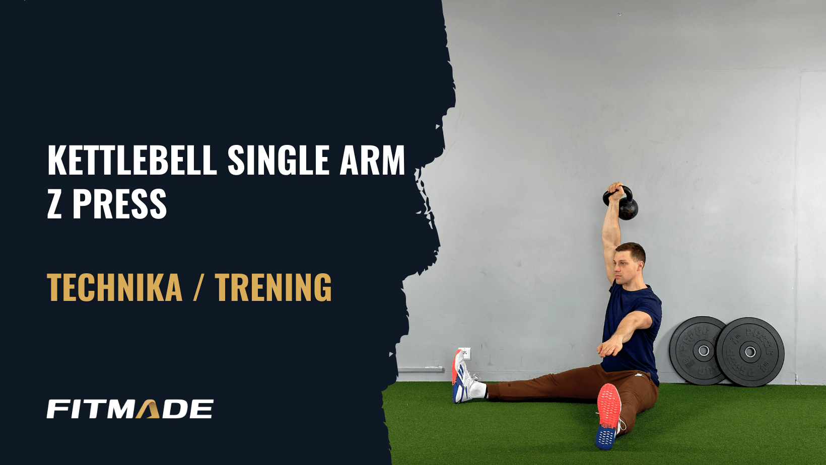 Kettlebell single arm Z press