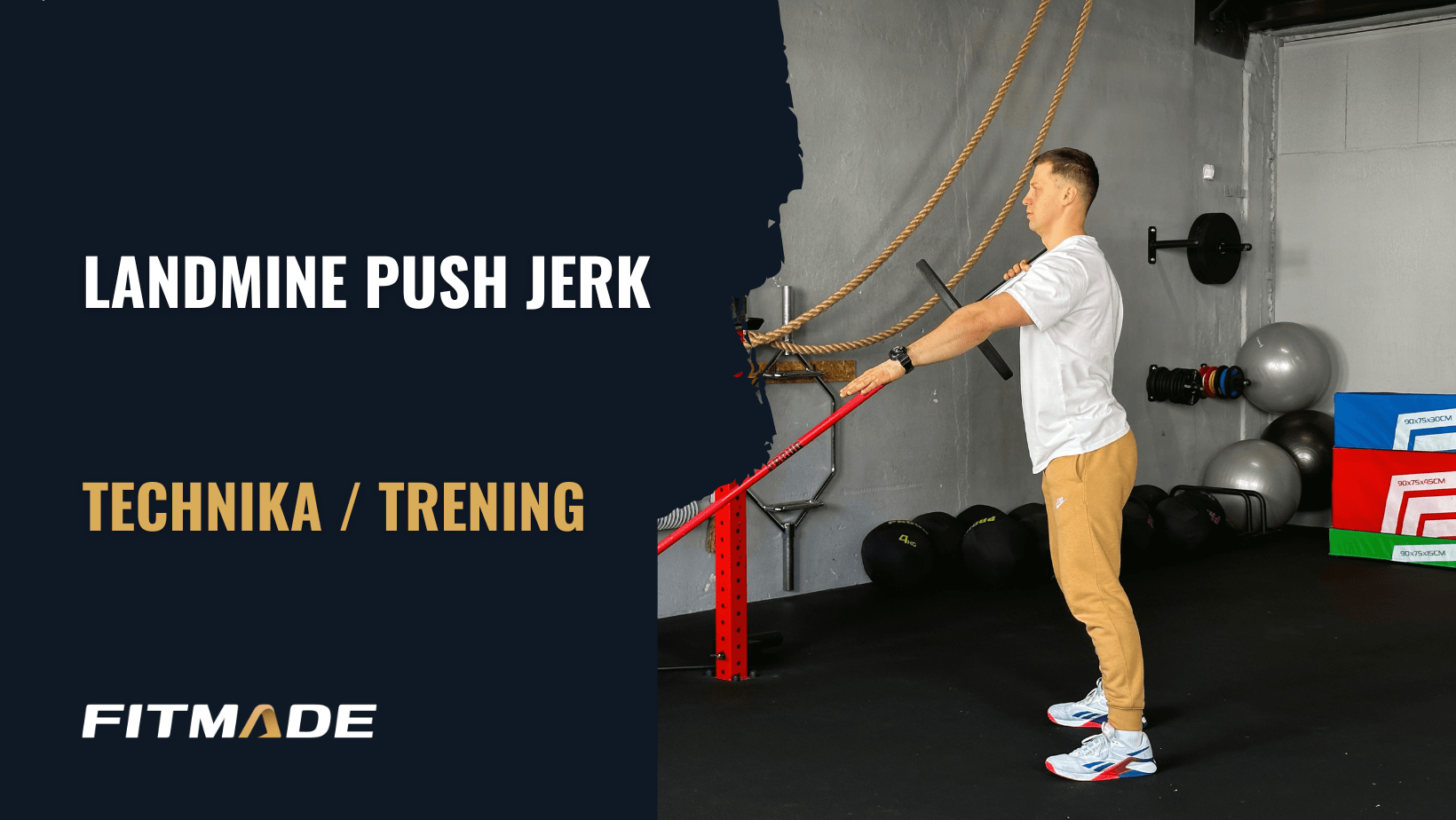 Landmine push jerk