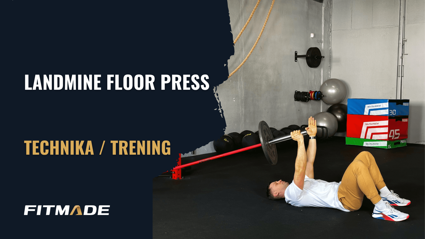 Landmine floor press