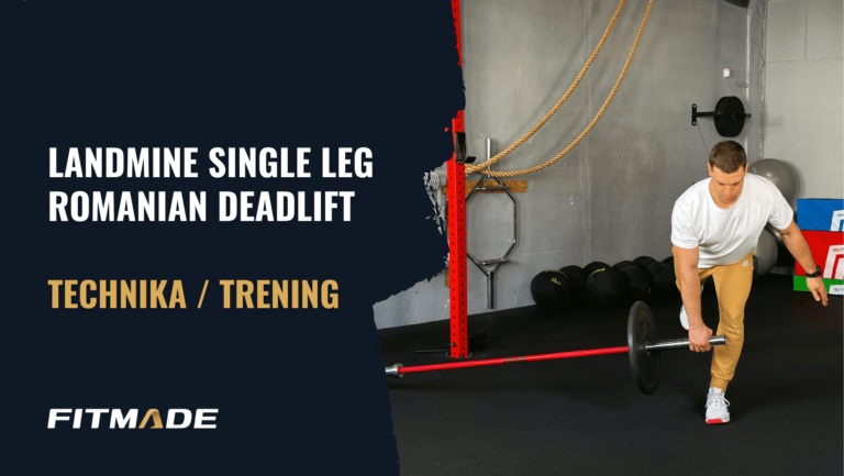 Landmine single leg romanian deadlift