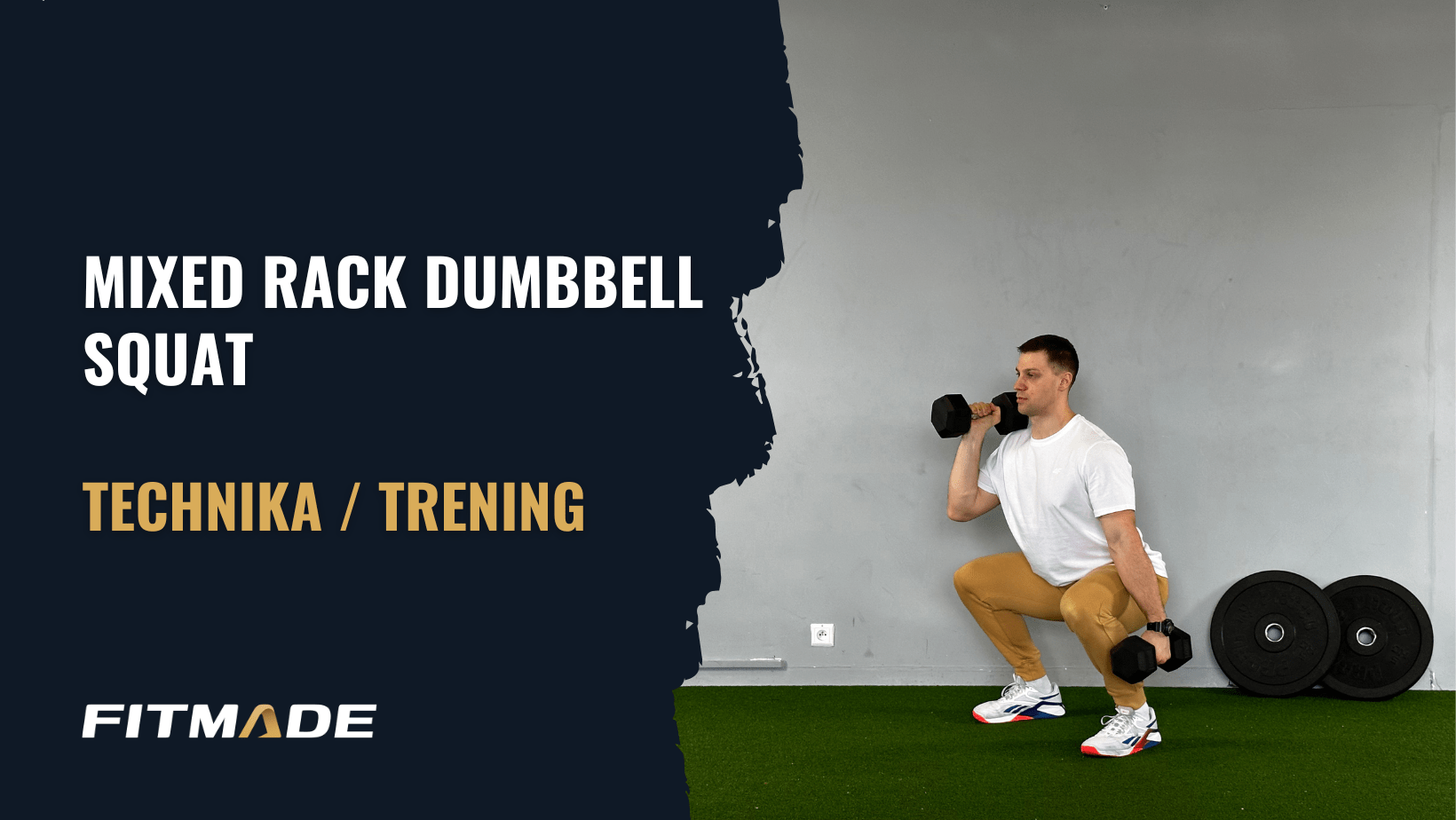 Mixed rack dumbbell squat