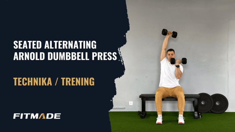 Seated alternating dumbbell press