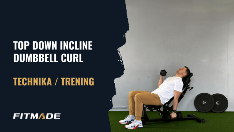 Top down incline dumbbell curl