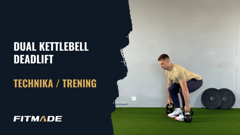 Dual kettlebell deadlift