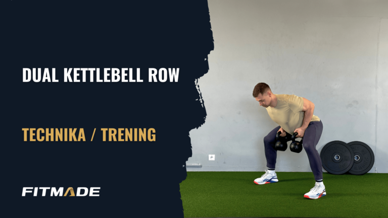 Dual kettlebell row