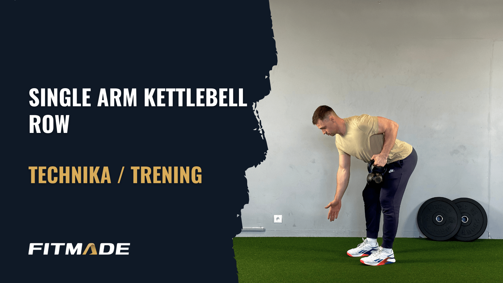 Single arm kettlebell row