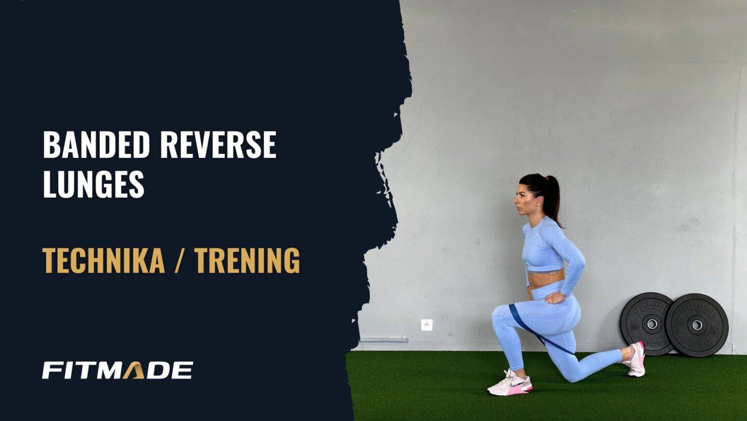Banded reverse lunges - Jak zrobić? | Trening i plan treningowy | FITMADE