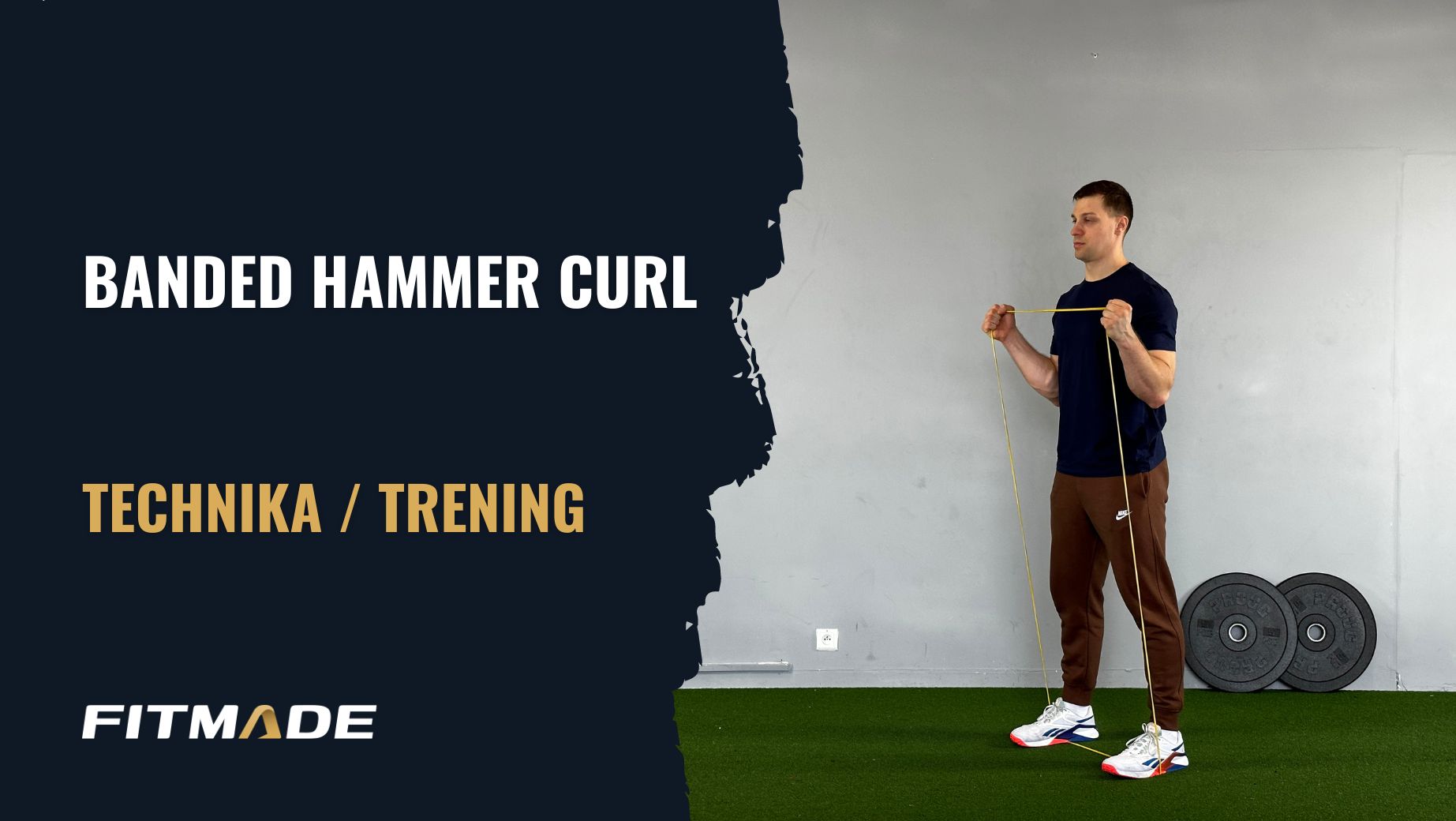 Banded hammer curl