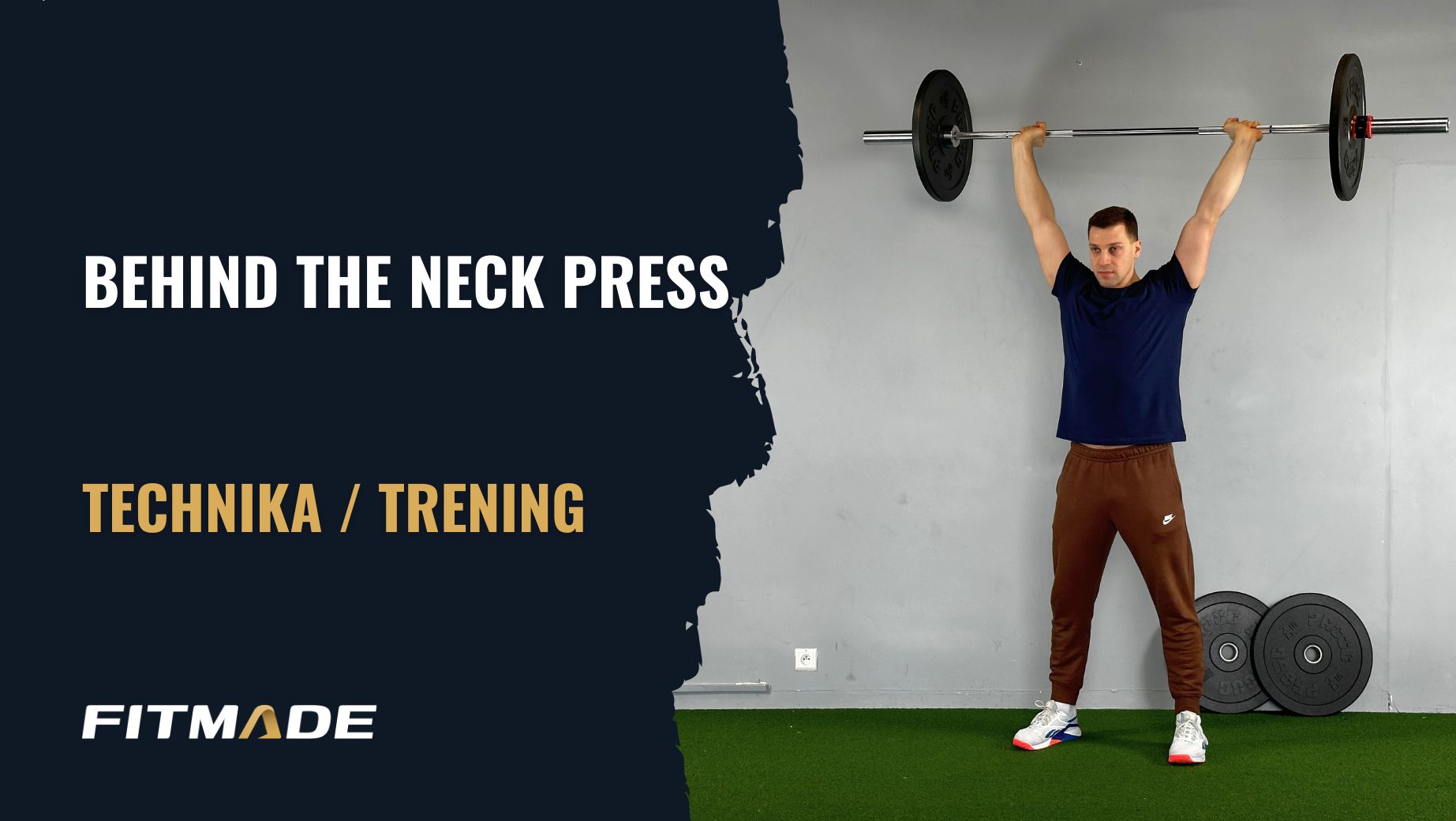 Behind the neck press