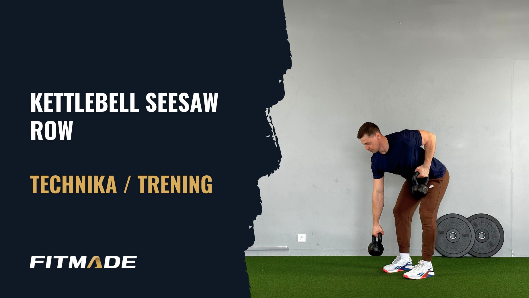 Kettlebell seesaw row