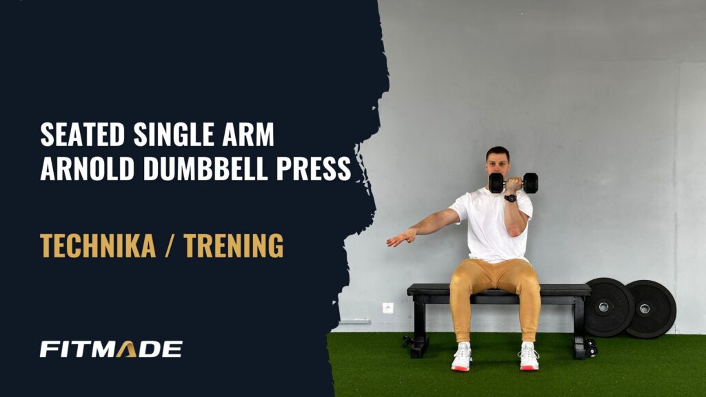 Seated single arm arnold dumbbell press