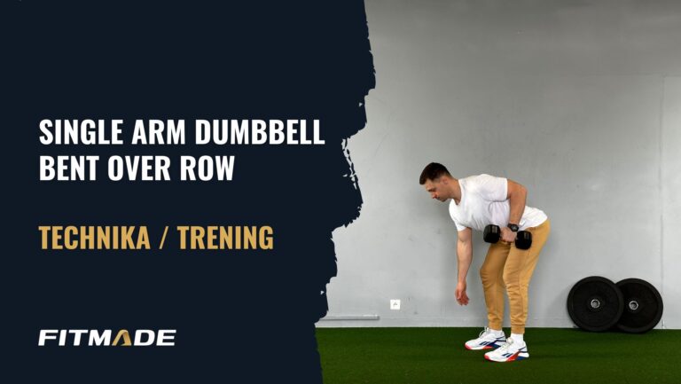 Single arm dumbbell bent over row