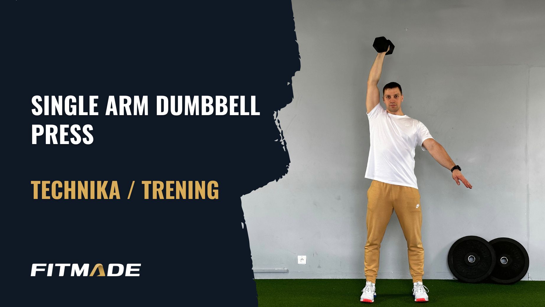 Single arm dumbbell press