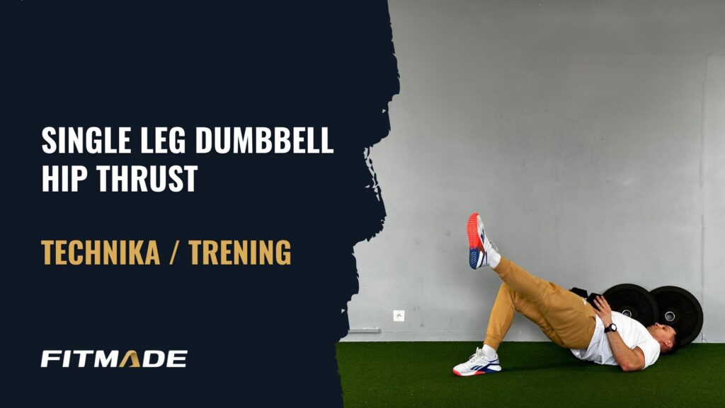 Single leg dumbbell hip thrust