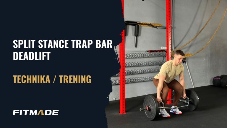 Split stance trap bar deadlift