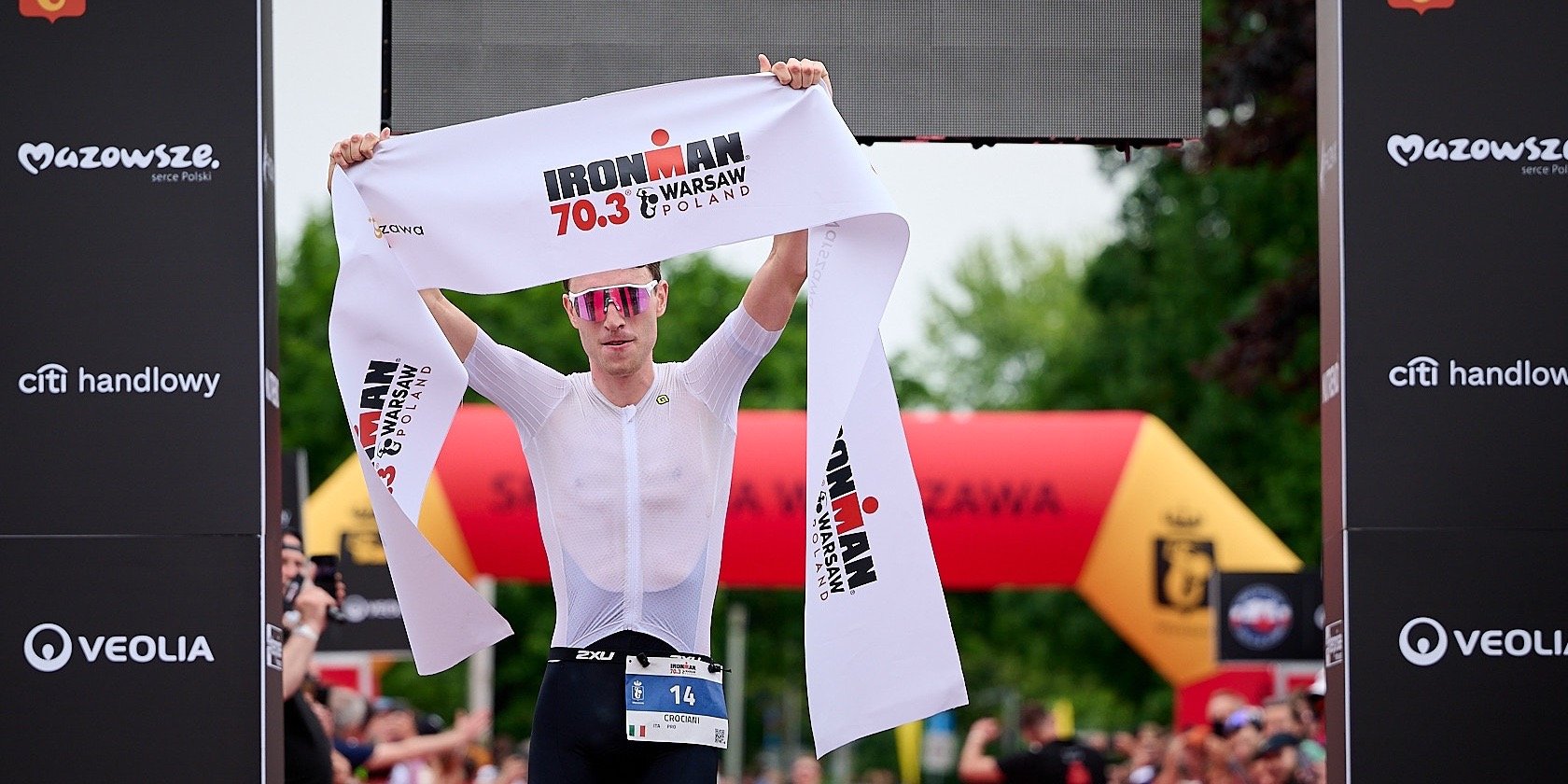 Alessio Crociani - zwycięzca IRONMAN 70.3 Warsaw / Fot.: Ireneusz Dorożański